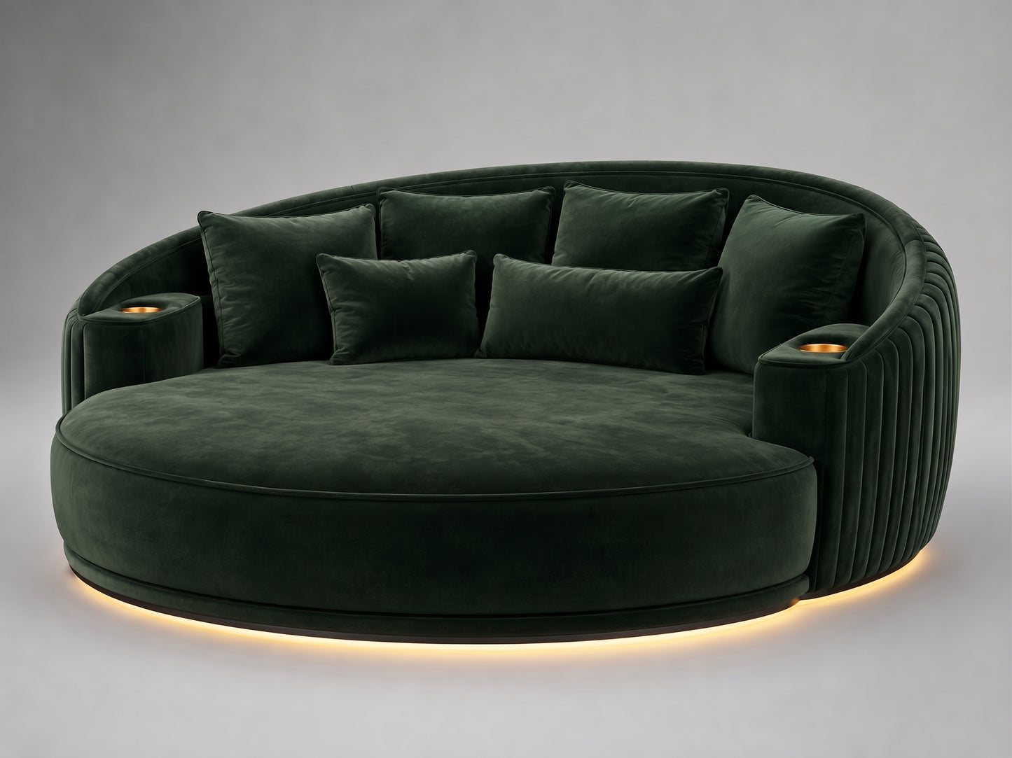 Aria Theatre Daybed | Custom Australian Made Green Velvet Daybed