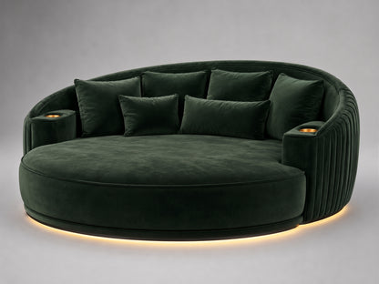 Aria Theatre Daybed | Custom Australian Made Green Velvet Daybed