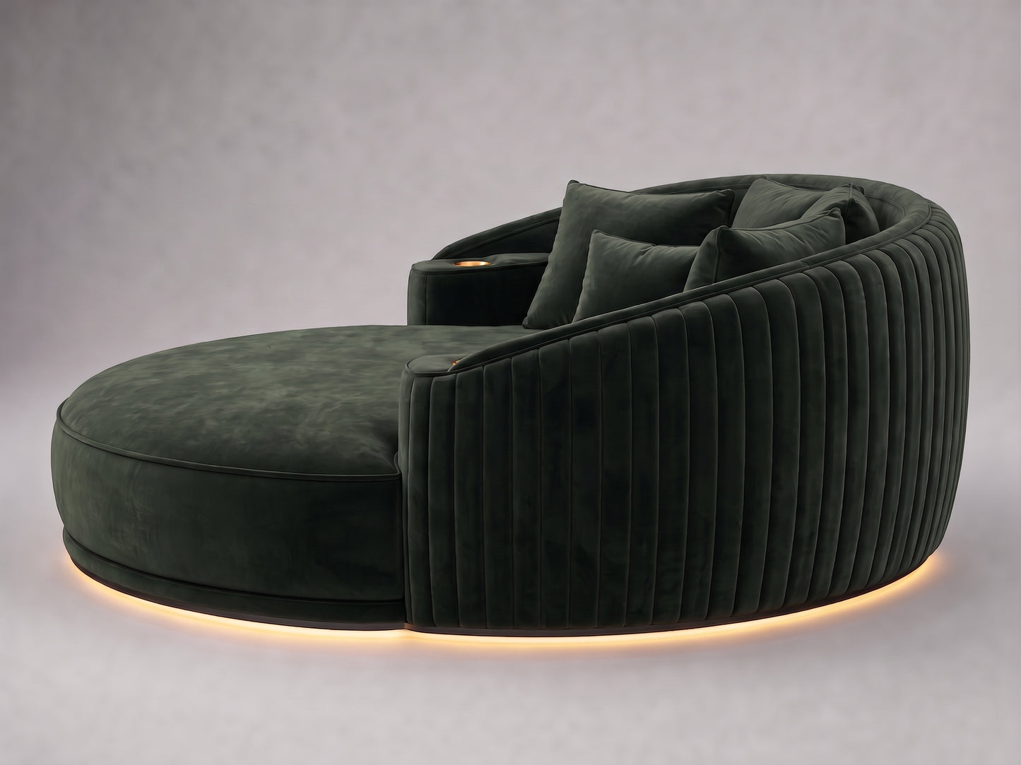 Aria Theatre Daybed | Custom Australian Made Green Velvet Daybed