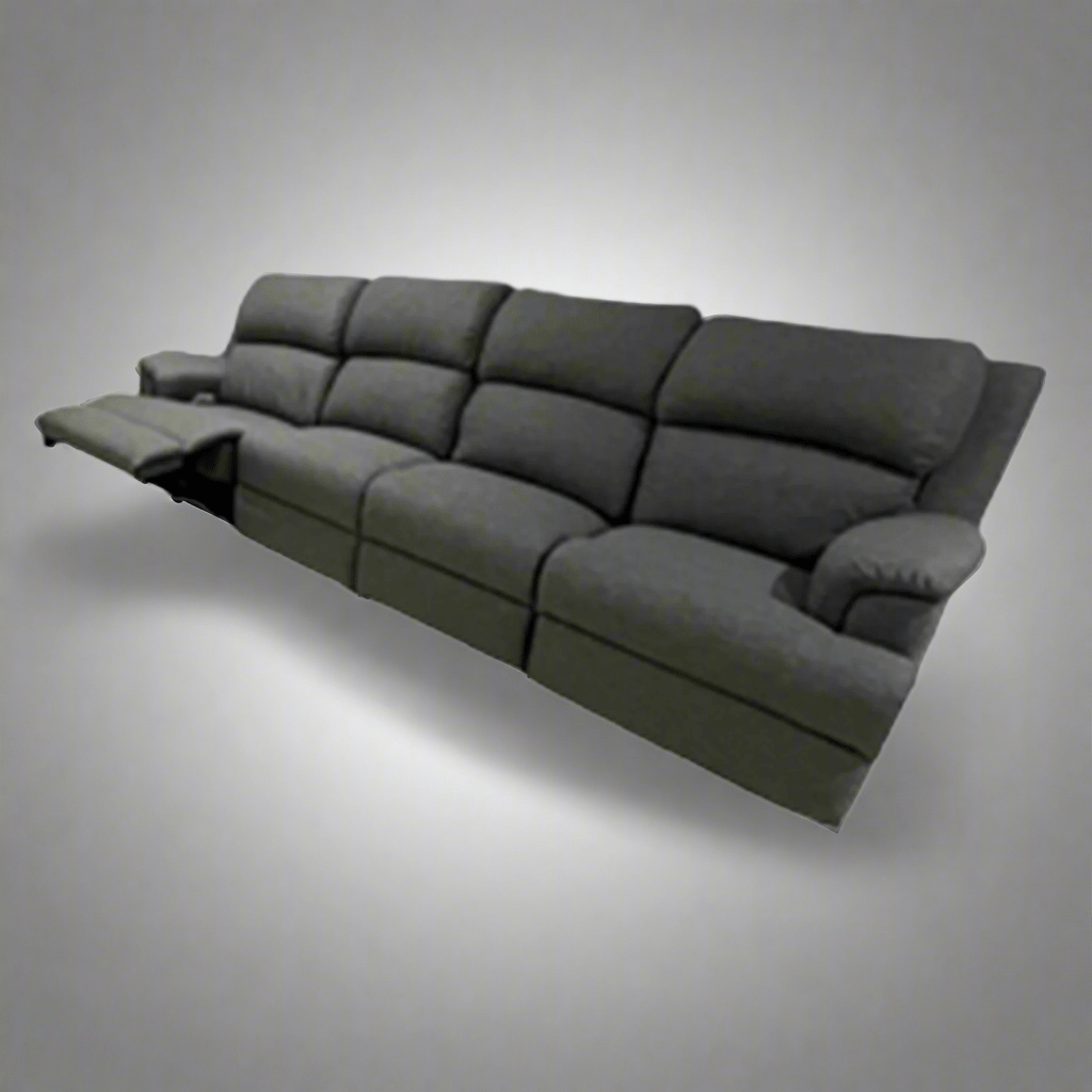 Lima 4 - Seater Recliner Sofa with One Reclining Seat - Leisure Lounges